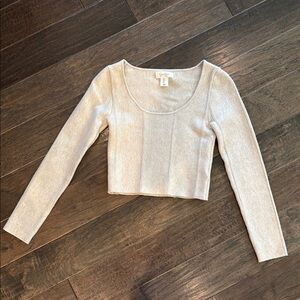 Jessica Simpson Beige Knit Top
